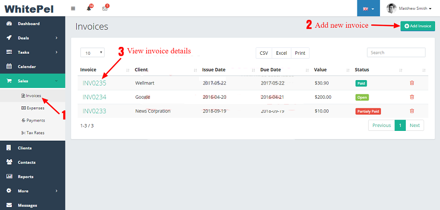invoices