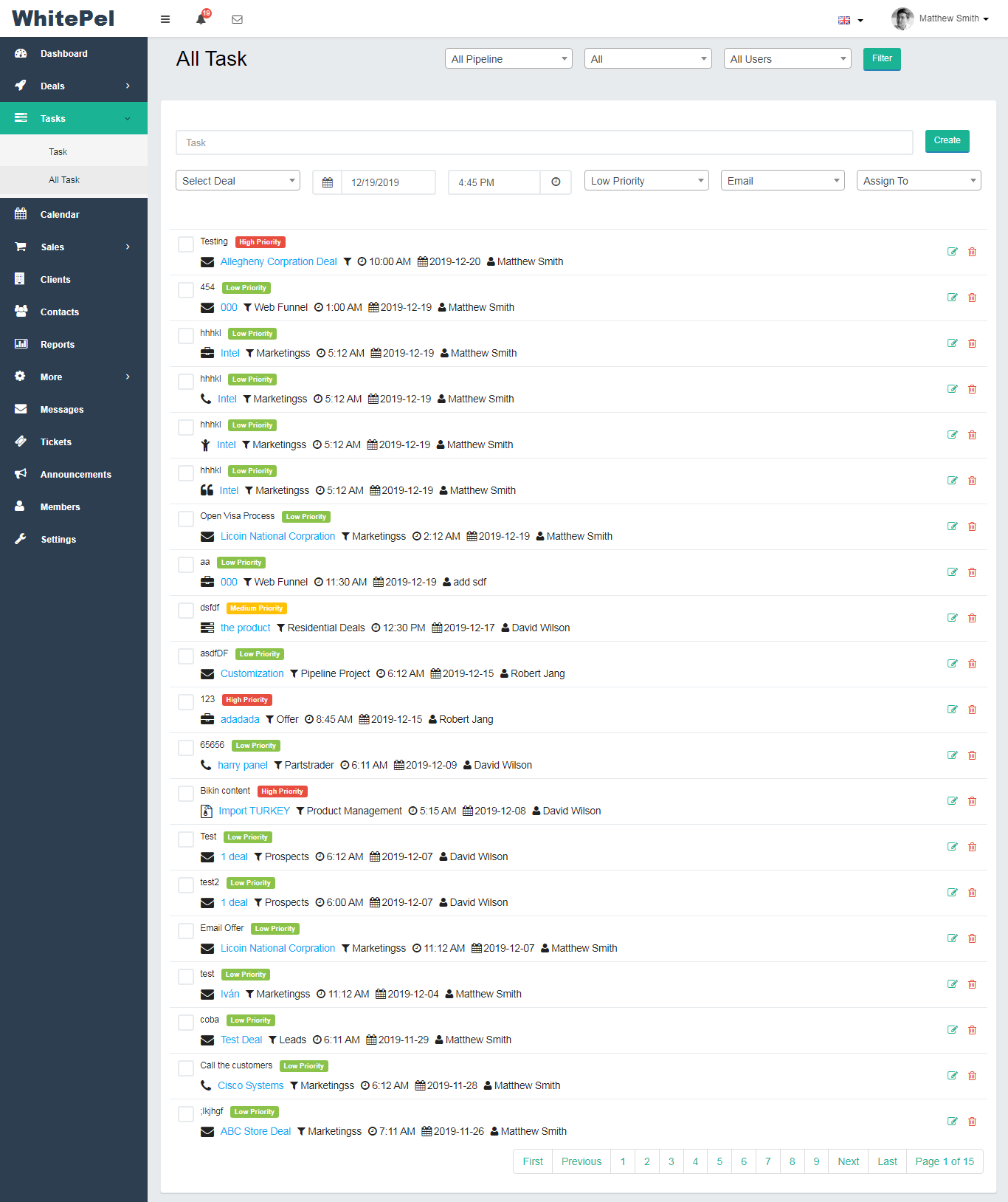 all tasks
