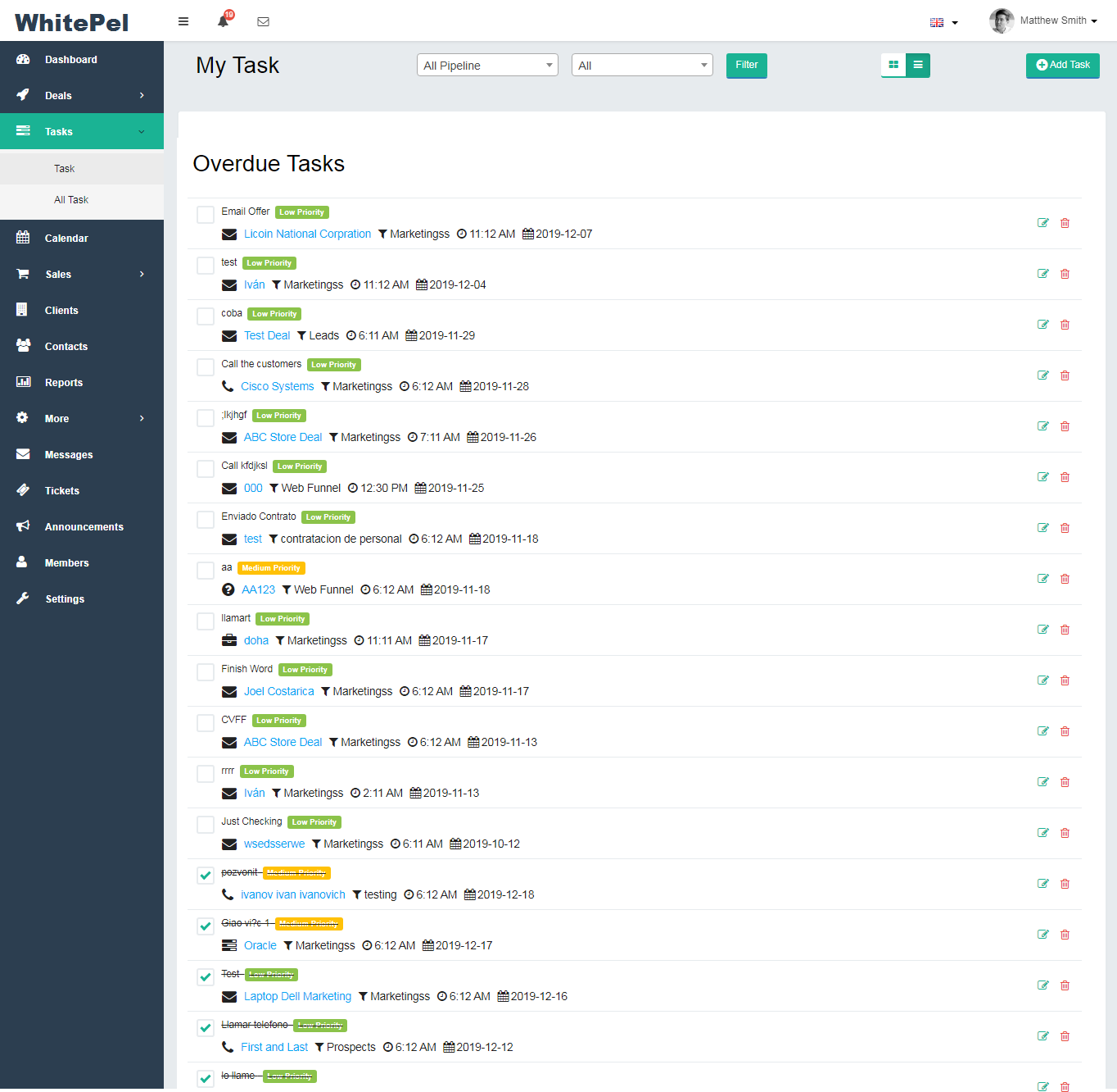 tasks